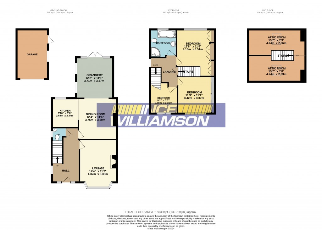 Floorplans For Highfield Road South, Chorley