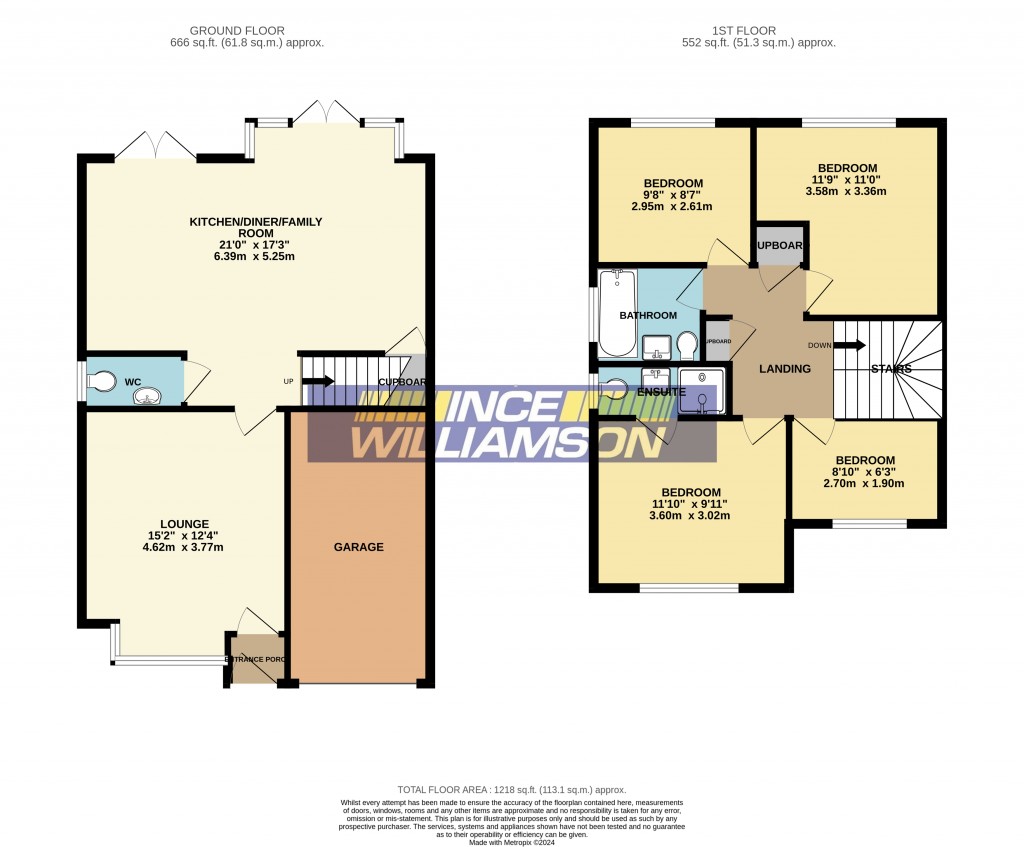 Floorplans For Alexander Close, Duxbury Manor, Chorley