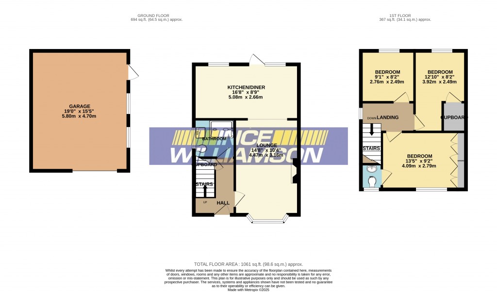 Floorplans For Hardy Drive, Chorley