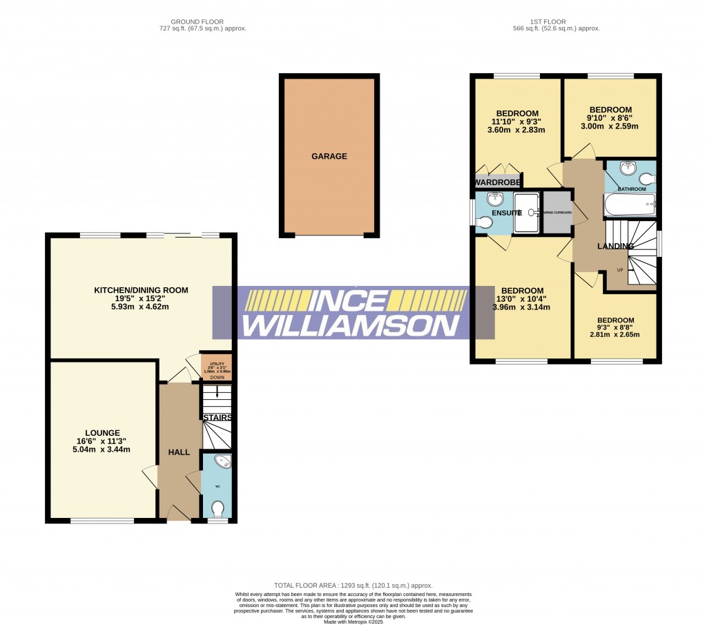 Floorplans For Hollington Close, Leyland
