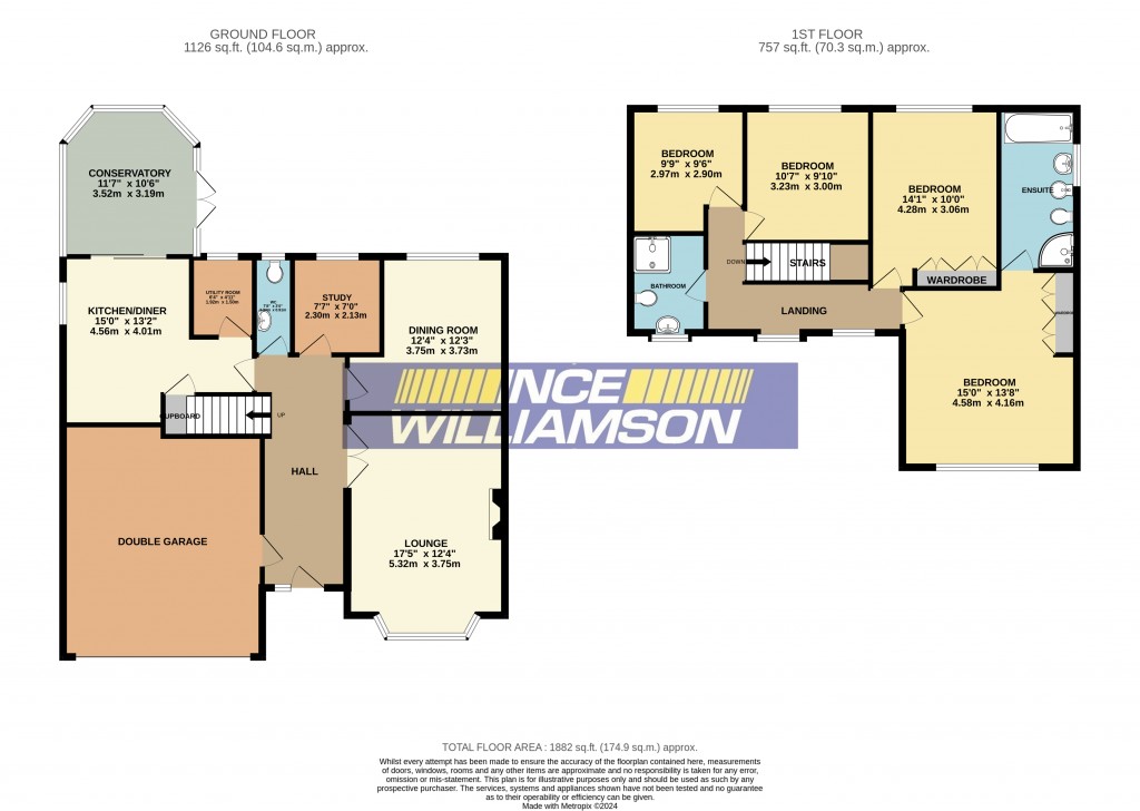 Floorplans For Buckton Close, Whittle-Le-Woods, Chorley
