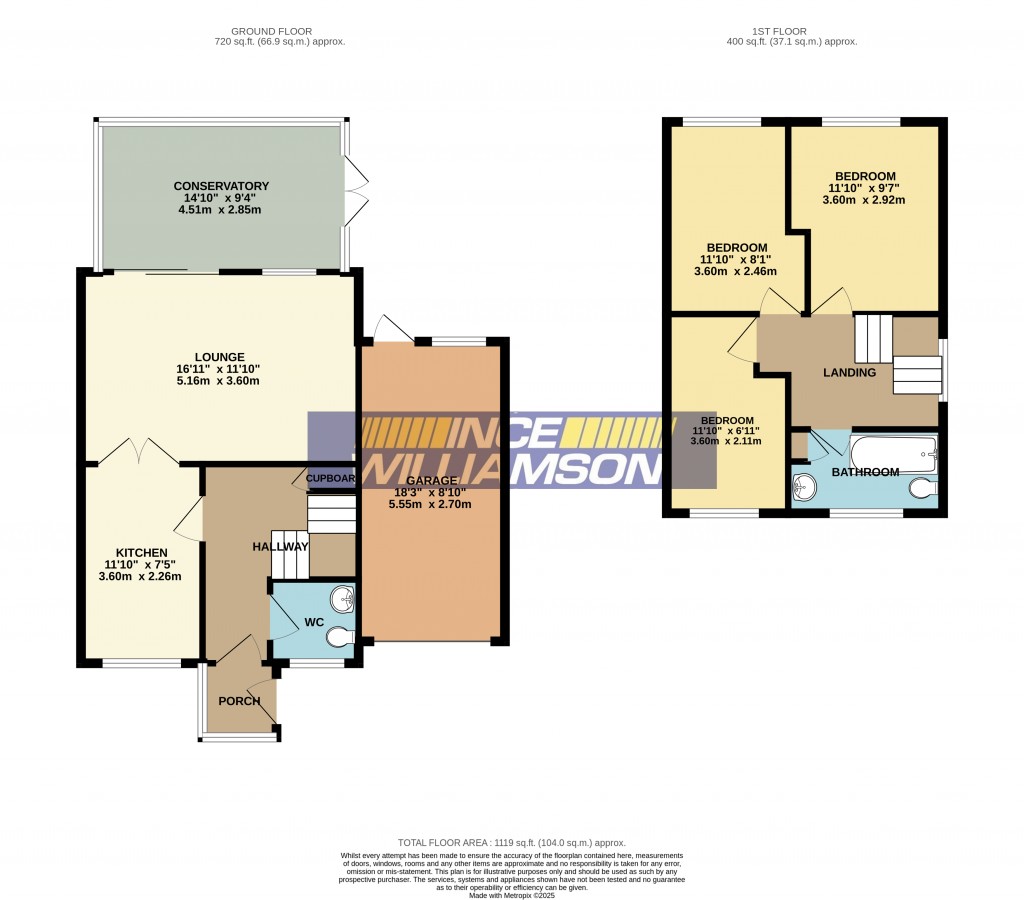 Floorplans For Grasmere Grove, Whittle-Le-Woods, Chorley