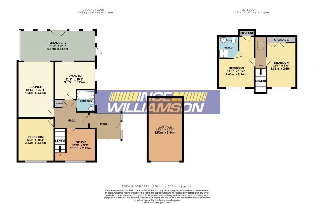 Floorplans For Spring Crescent, Whittle Le Woods, Chorley