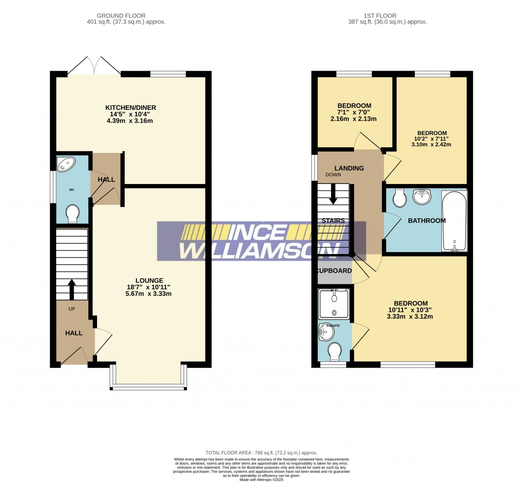 Floorplans For Shaw Green Crescent, Euxton, Chorley
