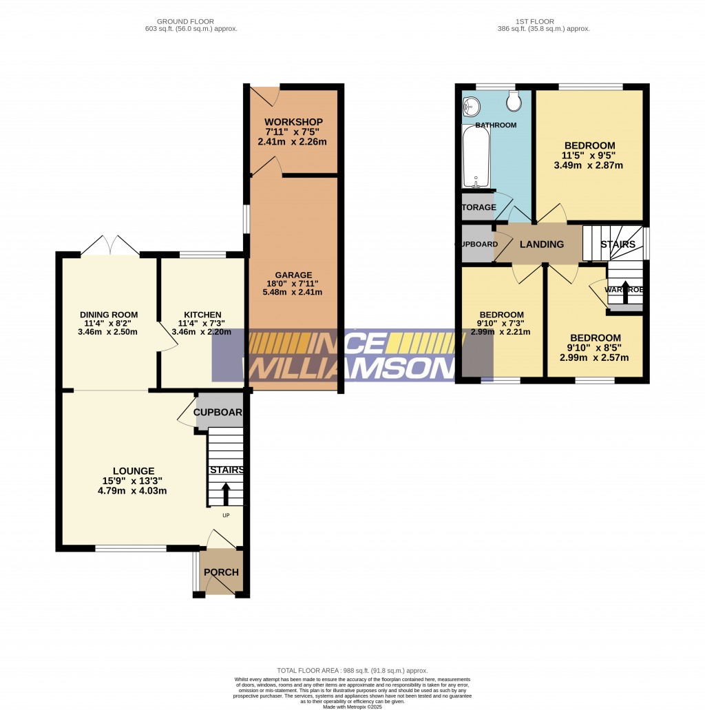 Floorplans For Eller Brook Close, Heath Charnock, Chorley