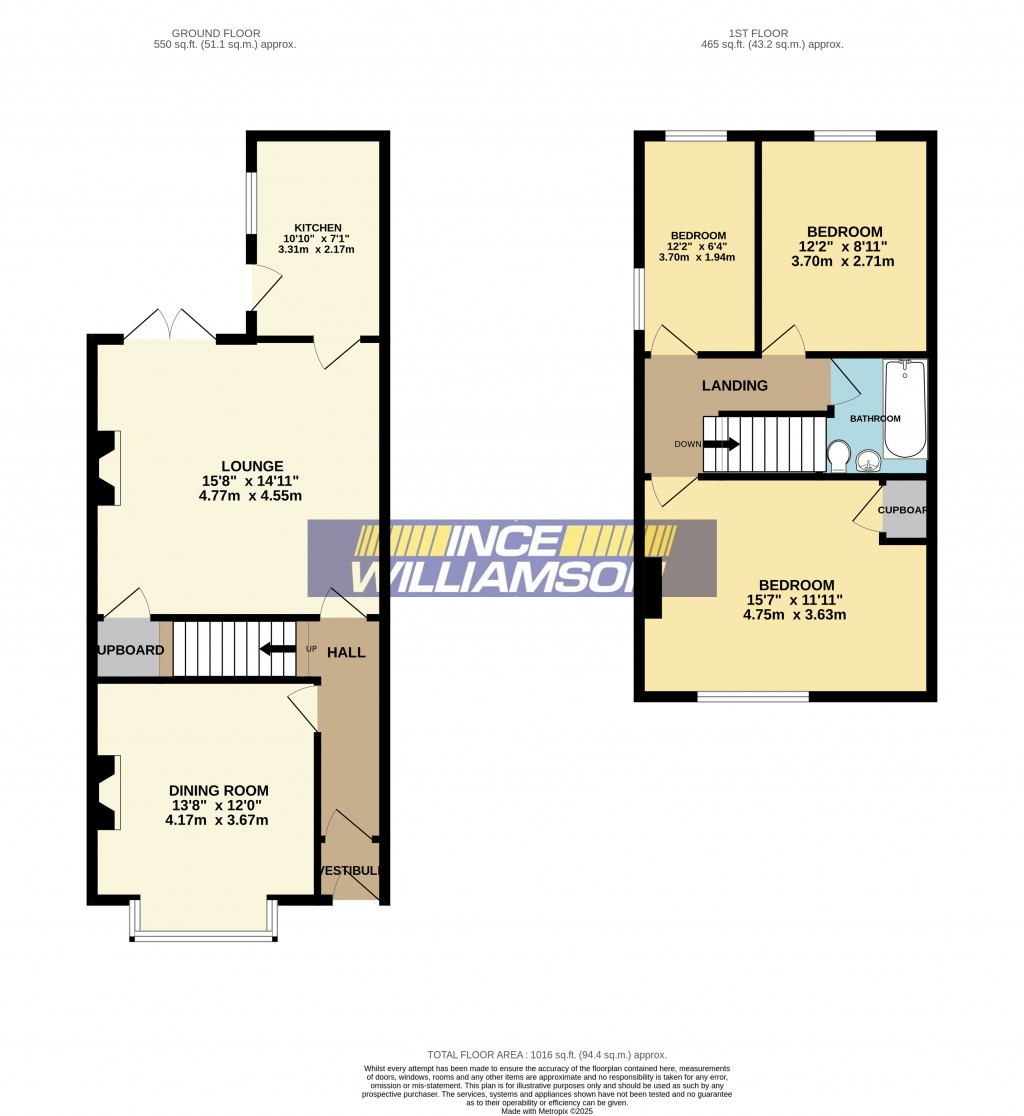 Floorplans For Poplar Street, Chorley