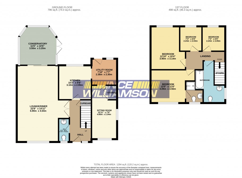 Floorplans For The Cedars, Eaves Green, Chorley