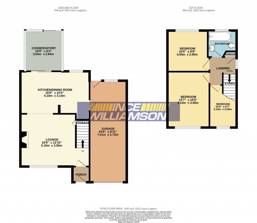 Floorplans For Queensway, Euxton, Chorley