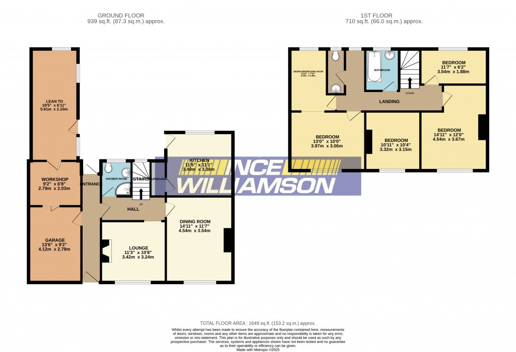 Floorplans For Preston Road, Clayton-Le-Woods, Chorley