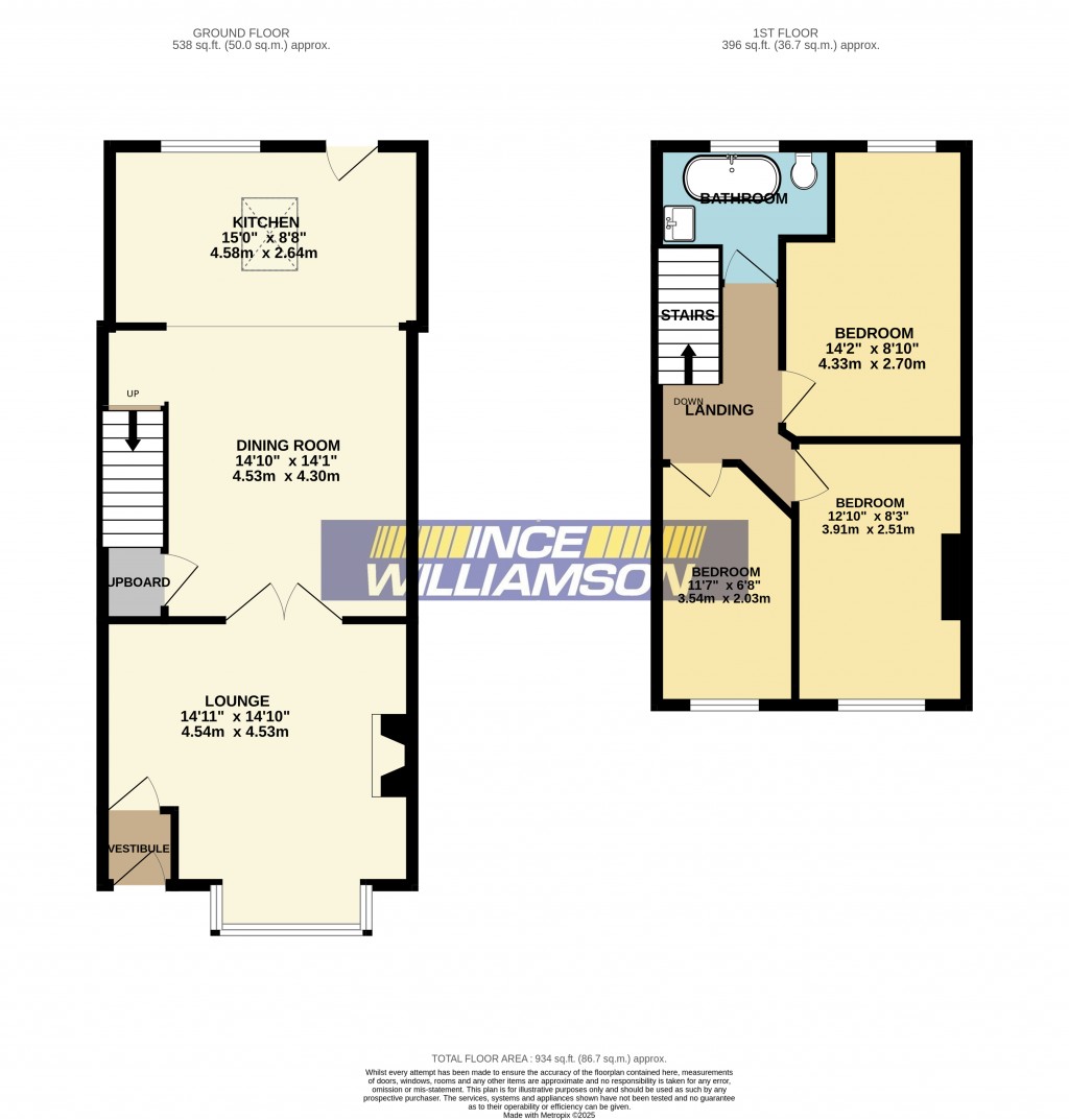 Floorplans For Chapel Lane, Coppull, Chorley