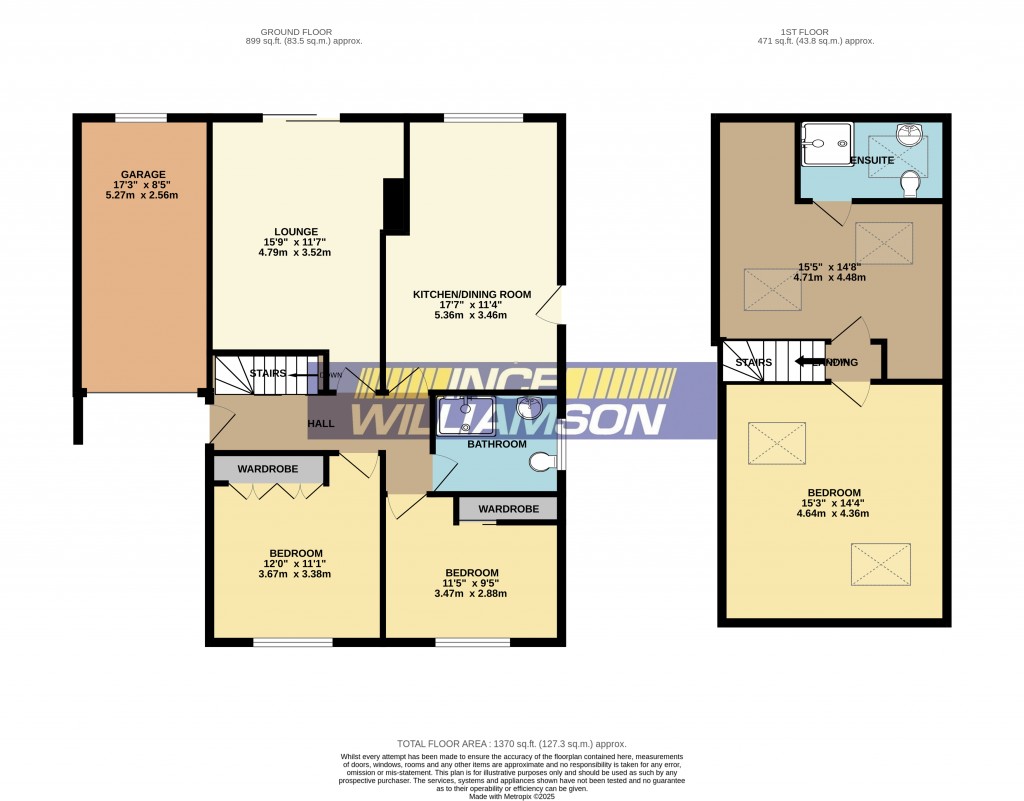 Floorplans For Grange Drive, Euxton, Chorley