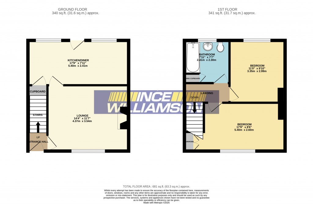 Floorplans For Lancaster Street, Coppull, Chorley