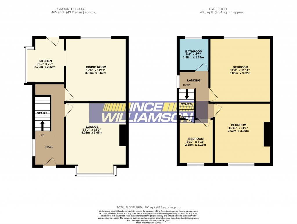 Floorplans For Moor Edge, Beech Avenue, Anderton, Chorley