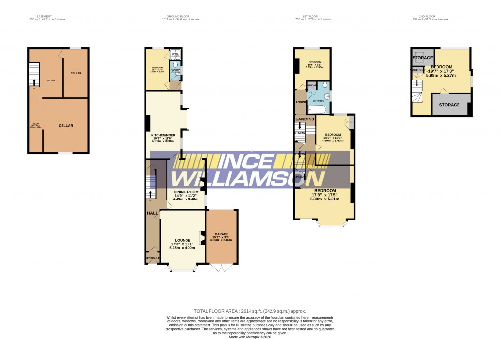 Floorplans For Shaftesbury Place, Chorley