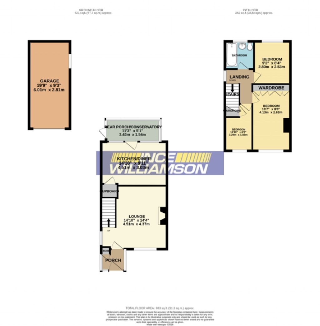 Floorplans For Talbot Drive, Euxton, Chorley