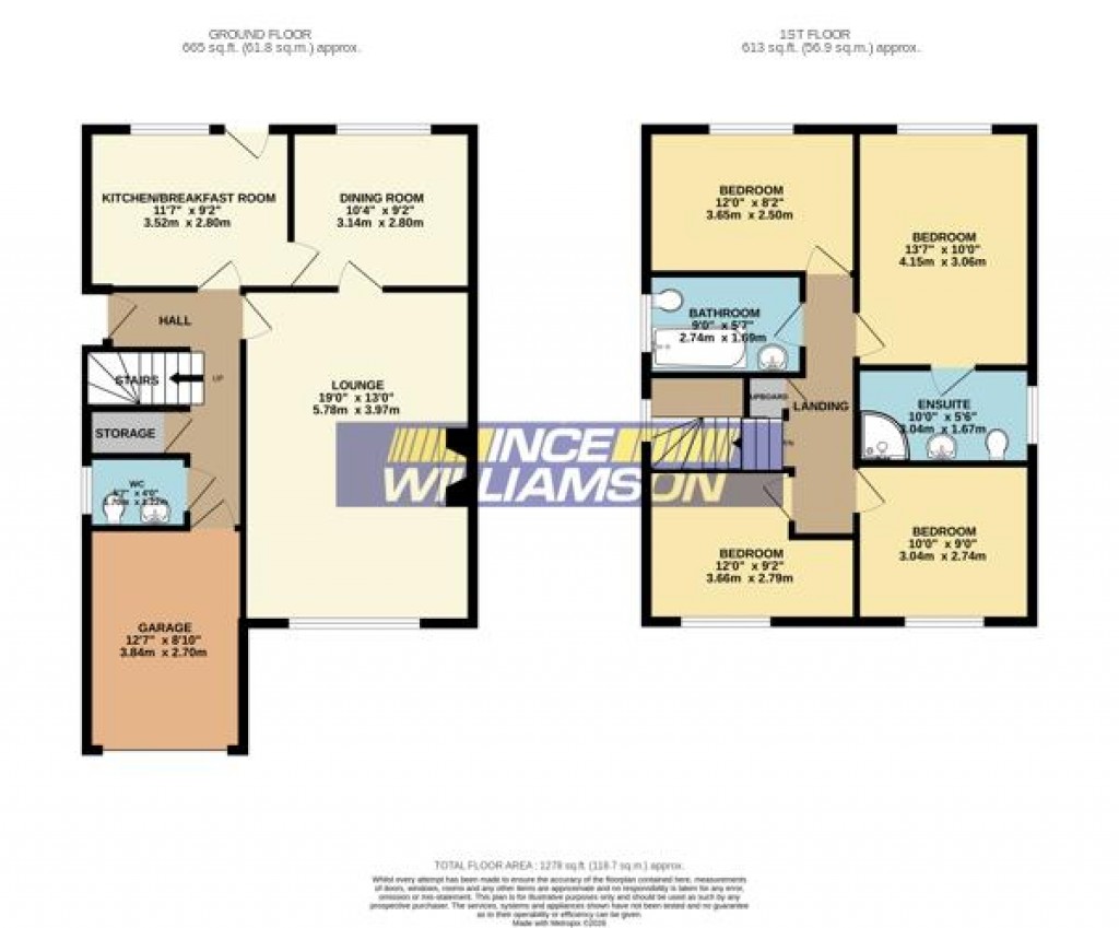Floorplans For Deerfold, Astley Village, Chorley