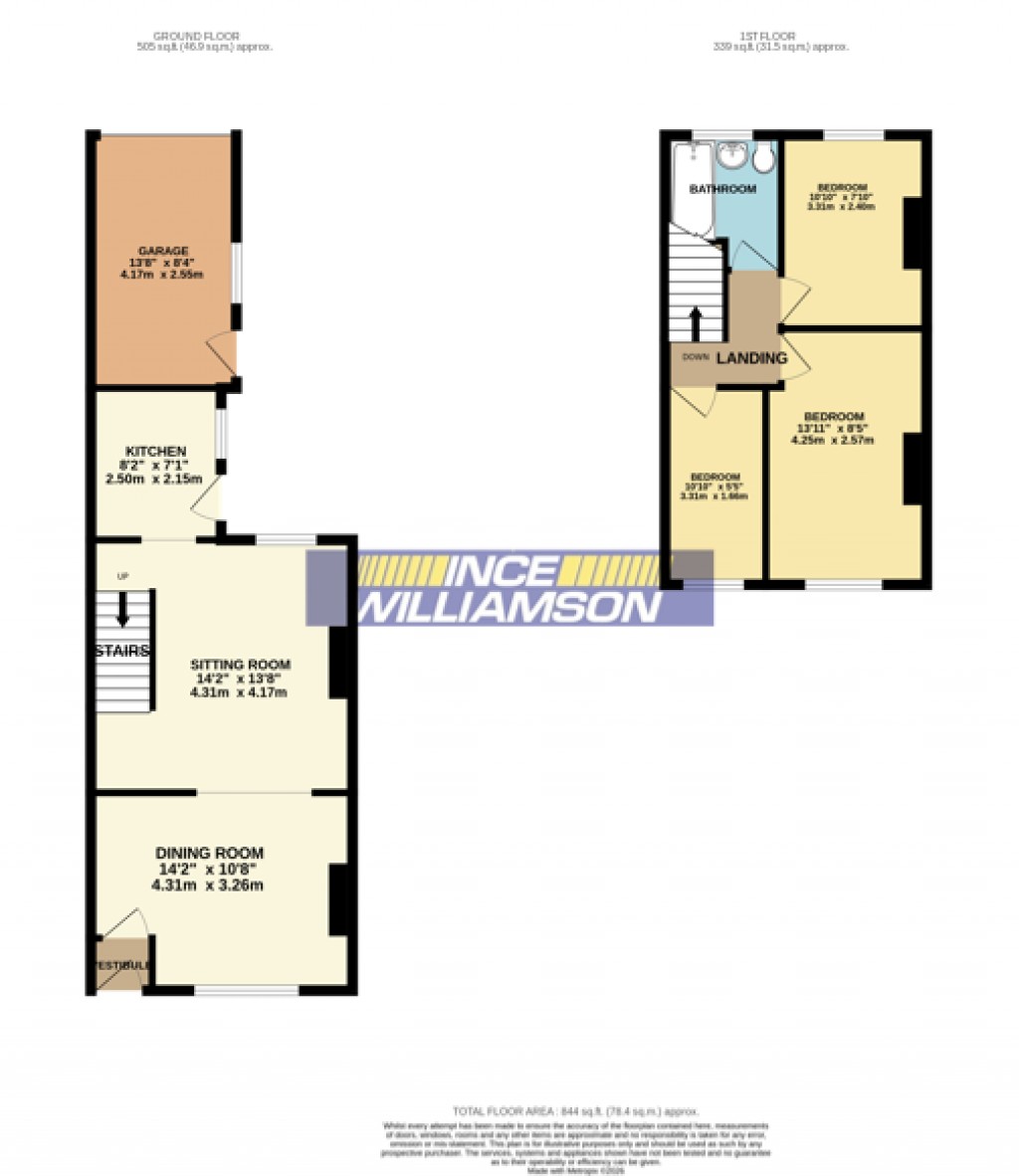 Floorplans For Brock Road, Chorley