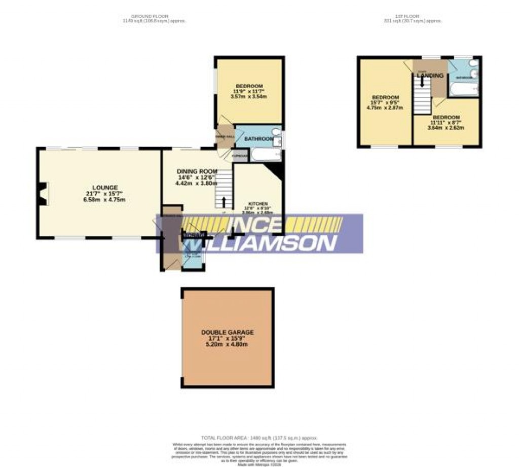 Floorplans For The Farthings, Astley Village, Chorley