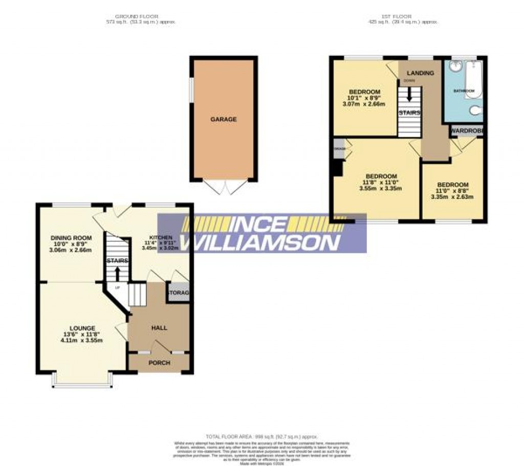 Floorplans For Runshaw Lane, Euxton