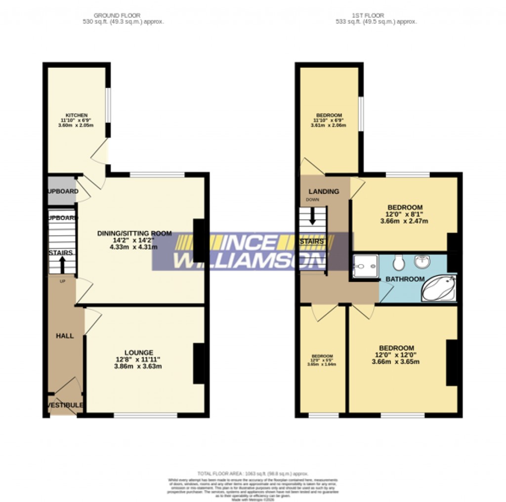 Floorplans For Carr Lane, Chorley