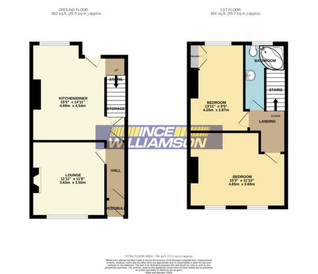 Floorplans For Froom Street, Chorley